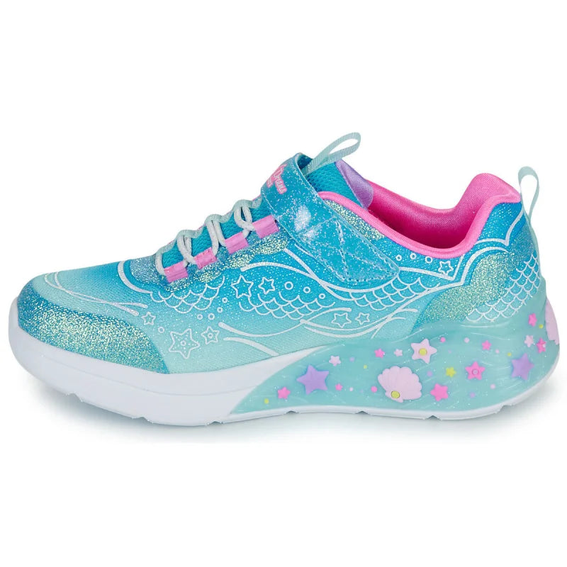 Skechers Skechers Mermaid Παιδικά Sneakers 303060L-BLMT Μπλε Παπούτσι Κορίτσι Φωτάκια / Shoes with Lights Girl Skechers303060L_BLMT4