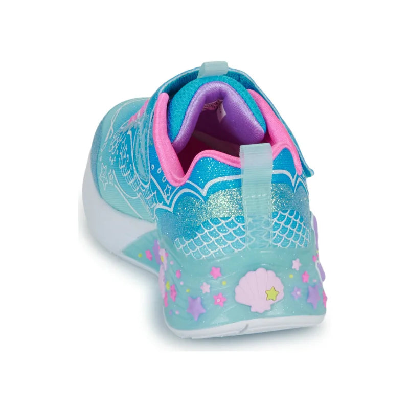Skechers Skechers Mermaid Παιδικά Sneakers 303060L-BLMT Μπλε Παπούτσι Κορίτσι Φωτάκια / Shoes with Lights Girl Skechers303060L_BLMT5