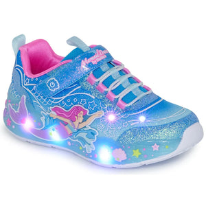 Skechers Skechers Mermaid Παιδικά Sneakers 303060L-BLMT Μπλε Παπούτσι Κορίτσι Φωτάκια / Shoes with Lights Girl Skechers303060L_BLMT6