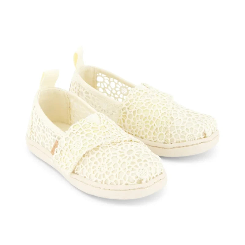Toms Toms Παιδικές Εσπαντρίγιες με Σκρατς Μπεζ Εσπαντρίγιες Κορίτσι / Espadrilles Girl T_10020618_Alpargata_NaturalMoroccanCrochet_F