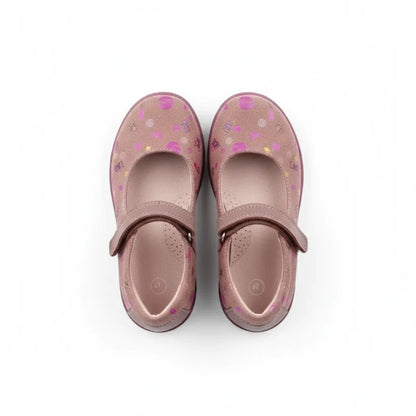 Arties Παιδικές Δερμάτινες Μπαλαρίνες Arties Καφέ Μπαρέτα/ Ballerina / Flat Shoes Girl arties-top-view