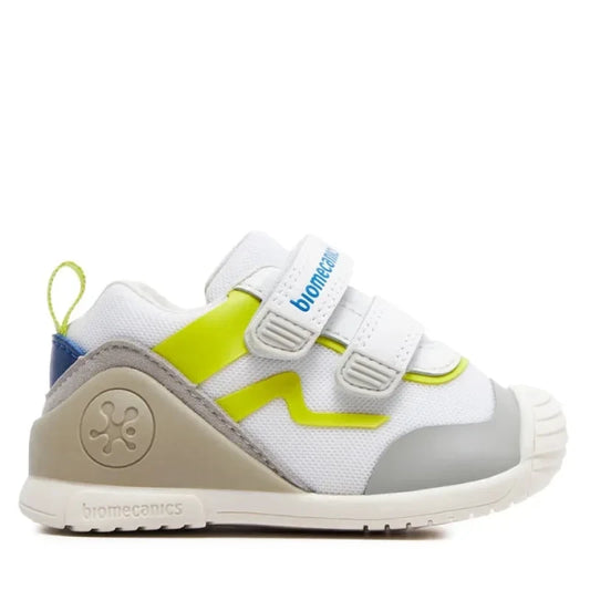 Biomecanics Δερμάτινα παιδικα ανατομικα sneakers Αγόρι Λευκά