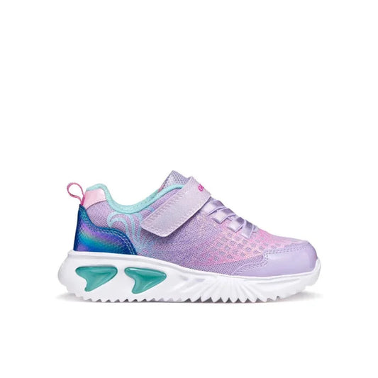 Geox J65E9A 0ASPV C8888 Παιδικά Sneakers Assister με Φωτάκια - Lilac/Veraman