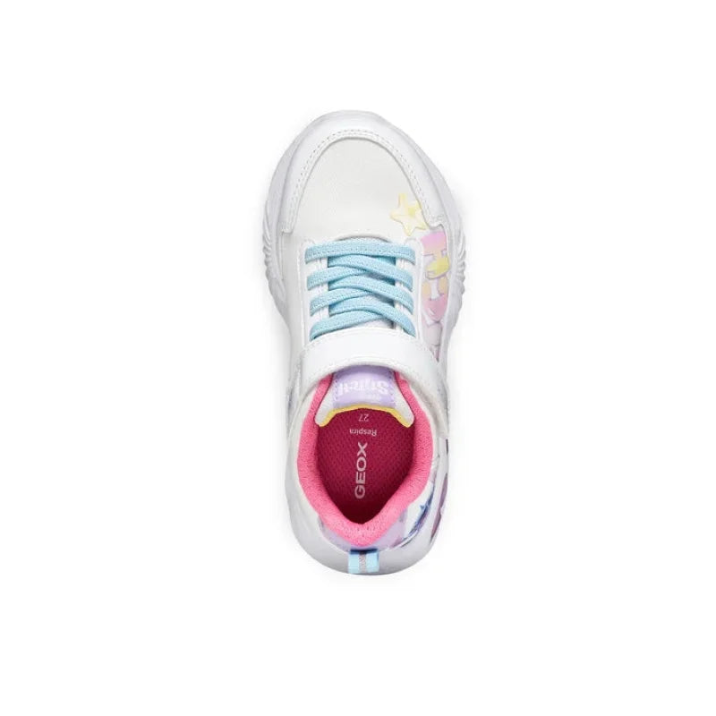 Geox Geox J65E9B 0AN02 C0653 Παιδικά Sneakers Assister Disney Stitch - White/Multi Παπούτσι Κορίτσι Φωτάκια / Shoes with Lights Girl athletika-geox-j-assister-girl-j65e9b-0an02-c0653-m-leuko-0000305706072_4