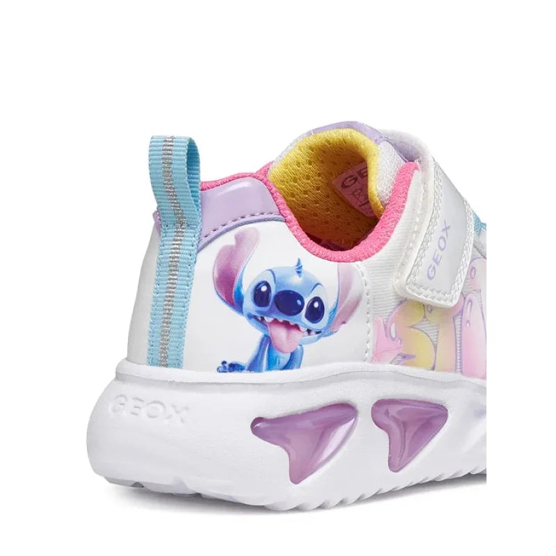 Geox Geox J65E9B 0AN02 C0653 Παιδικά Sneakers Assister Disney Stitch - White/Multi Παπούτσι Κορίτσι Φωτάκια / Shoes with Lights Girl athletika-geox-j-assister-girl-j65e9b-0an02-c0653-m-leuko-0000305706072_5