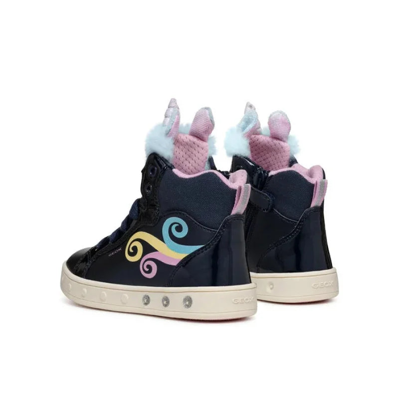Geox Geox Μποτάκι Unicorn Φωτάκια J Skylin Girl J468WA 0NFBH C4243 D Σκούρο Μπλε Παπούτσι Κορίτσι Φωτάκια / Shoes with Lights Girl athletika-geox-j-skylin-girl-j468wa-0nfbh-c4243-d-skouro-mple-0000304069994_2