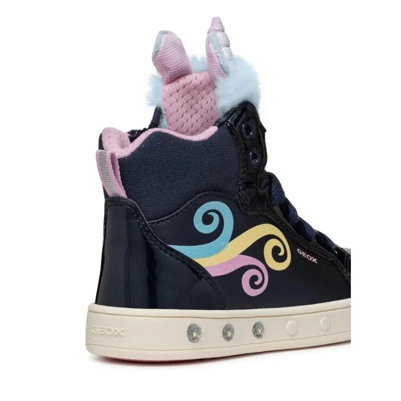 Geox Geox Μποτάκι Unicorn Φωτάκια J Skylin Girl J468WA 0NFBH C4243 D Σκούρο Μπλε Παπούτσι Κορίτσι Φωτάκια / Shoes with Lights Girl athletika-geox-j-skylin-girl-j468wa-0nfbh-c4243-d-skouro-mple-0000304069994_5