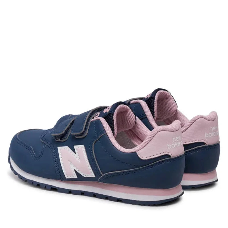 Baskets enfant New Balance Sports PV500 avec rayures bleu rose