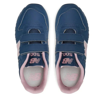 Baskets enfant New Balance Sports PV500 avec rayures bleu rose