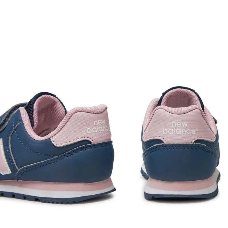 Baskets enfant New Balance Sports PV500 avec rayures bleu rose