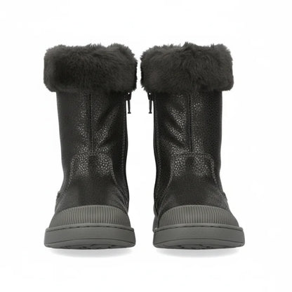 Biomecanics Biomecanics Ανατομική Δερμάτινη Παιδική Μπότα με Φερμουάρ Γκρί Μποτάκι Κορίτσι / Boots Girl biomecanics-boots-front-view