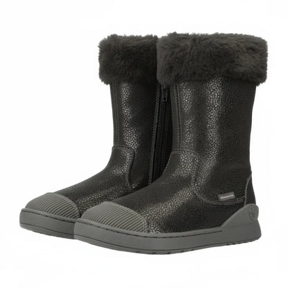 Biomecanics Biomecanics Ανατομική Δερμάτινη Παιδική Μπότα με Φερμουάρ Γκρί Μποτάκι Κορίτσι / Boots Girl biomecanics-boots-pair-45-degree-side-view