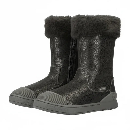 Biomecanics Biomecanics Ανατομική Δερμάτινη Παιδική Μπότα με Φερμουάρ Γκρί Μποτάκι Κορίτσι / Boots Girl biomecanics-boots-pair-45-degree-side-view