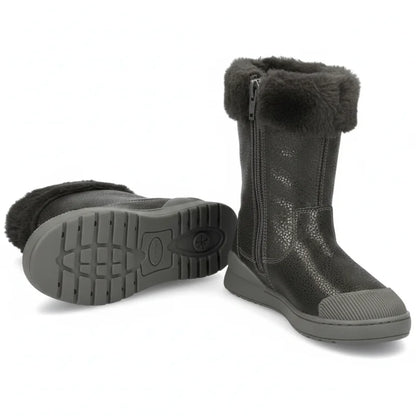 Biomecanics Biomecanics Ανατομική Δερμάτινη Παιδική Μπότα με Φερμουάρ Γκρί Μποτάκι Κορίτσι / Boots Girl biomecanics-boots-pair-artistic-composition