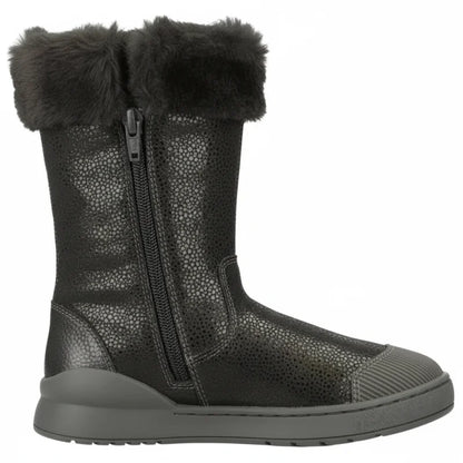 Biomecanics Biomecanics Ανατομική Δερμάτινη Παιδική Μπότα με Φερμουάρ Γκρί Μποτάκι Κορίτσι / Boots Girl biomecanics-boots-side-view