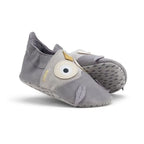 Bobux Bobux Δερμάτινα Ανατομικά Βρεφικά Αγκαλιάς για Αγόρι Γκρι Αγκαλιάς Αγόρι / Prenatal Boys bobux-leo-maple-vrefiko-papoutsi-hootie-grey-gull-babydream.gr-02