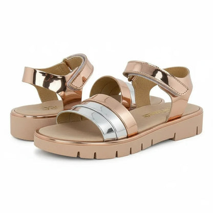 Ricco Ricco Παιδικά Ελληνικά Δερμάτινα Πέδιλα Χειροποίητα Ανατομικά για Κορίτσια Μεταλικό Πέδιλο Κορίτσι / Sandals Girl captivating-view_180730e6-8d4d-4bfc-a509-04b3f9ef62b5