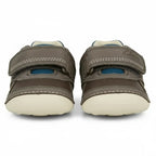 Clarks Clarks Δερμάτινα Παιδικά Ανατομικά Μποτάκια για Αγόρια Γκρι Αγκαλιάς Αγόρι / Prenatal Boys clarks-baby-booties-front-view