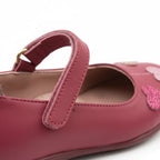 Arties Παιδικές Δερμάτινες Μπαλαρίνες Arties Ροζ Μπαρέτα/ Ballerina / Flat Shoes Girl close-up-velcro_c22541c3-bc58-4f35-afc2-bc33d243b9f1