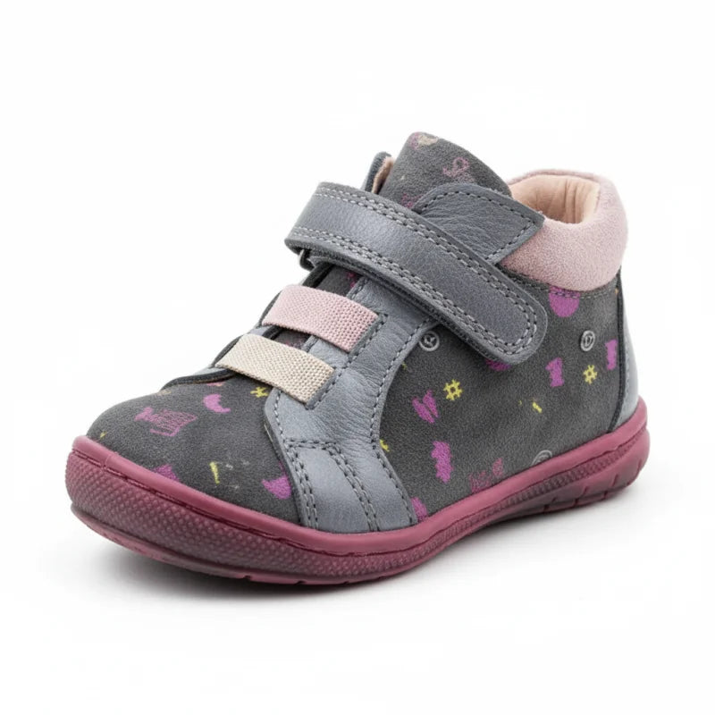 Arties Παιδικά δερμάτινα Μποτάκια Arties για Κορίτσι σε Γκρί Μποτάκι Κορίτσι / Boots Girl close-up