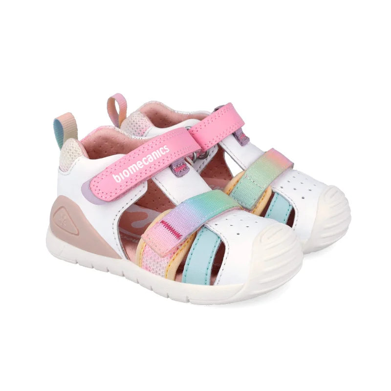 Biomecanics Biomecanics 262111-C Βρεφικά Πέδιλα Biogateo - Λευκά Rainbow Πέδιλο Κορίτσι / Sandals Girl download_1_142f0f23-e558-4a9a-a785-0b049f4f156f
