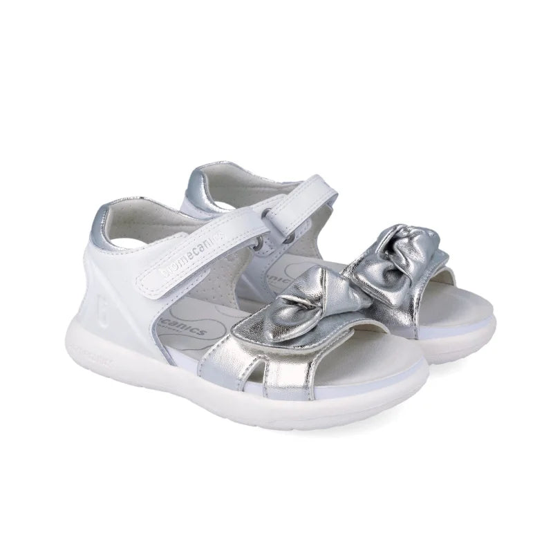 Biomecanics Biomecanics 262208-B Παιδικά Πέδιλα Bioevolution - Λευκά με Ασημί Φιόγκο Πέδιλο Κορίτσι / Sandals Girl download_1_58c3c785-abfc-4d2a-8567-dbf8b551308a