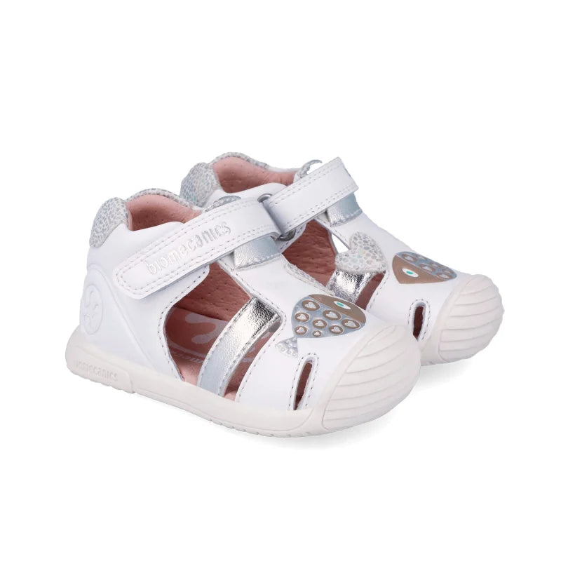 Biomecanics Biomecanics 262108-C Βρεφικά Πέδιλα Biogateo - Λευκά με Ασημί Ψαράκι Πέδιλο Κορίτσι / Sandals Girl download_1_600570ff-5b99-414c-a8cb-6638c2038e5c