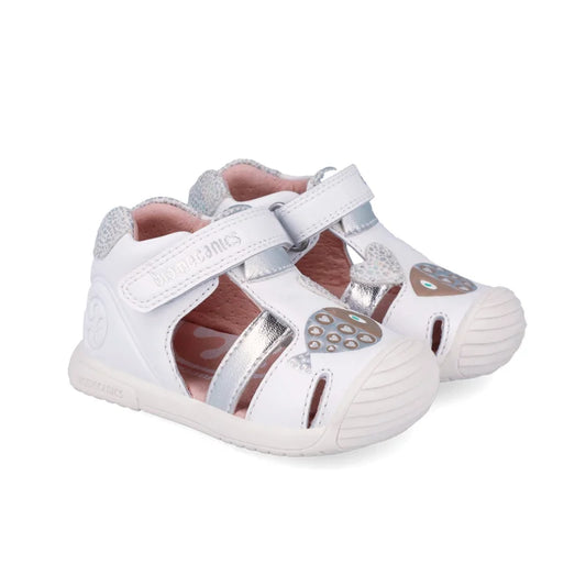 Biomecanics Biomecanics 262108-C Βρεφικά Πέδιλα Biogateo - Λευκά με Ασημί Ψαράκι Πέδιλο Κορίτσι / Sandals Girl download_1_600570ff-5b99-414c-a8cb-6638c2038e5c