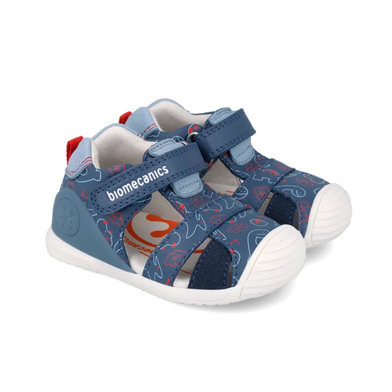 Biomecanics Biomecanics 262125-A Βρεφικά Πέδιλα Biogateo - Μπλε Navy με Σύννεφα Πέδιλο Αγόρι / Sandals Boy download_1_61c39030-5992-460c-b2c9-b066abab862c