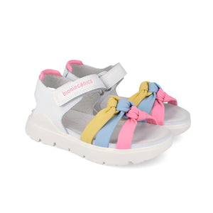 Biomecanics Biomecanics 262221-C Παιδικά Πέδιλα Bioevolution - Λευκά με Πολύχρωμους Κόμπους Πέδιλο Κορίτσι / Sandals Girl download_1_902bf41b-228a-4611-8459-32dc5da01d69