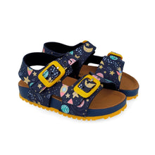 Garvalin 262463-A Παιδικά Πέδιλα Bio-Sandals - Μπλε με Space Μοτίβο