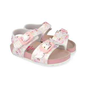 Garvalin Garvalin 262461-B Παιδικά Πέδιλα Bio-Sandals - Λευκό με Princess Μοτίβο Πέδιλο Κορίτσι / Sandals Girl download_1_cbc64115-30e5-4e44-a4d3-6253bf80a4e4