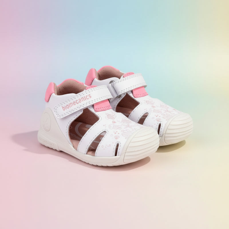 Biomecanics Biomecanics 262105-C050 Βρεφικά Πέδιλα Biogateo - Λευκά με Θαλασσινά Σχέδια Πέδιλο Κορίτσι / Sandals Girl download_1_d90a6e8b-a787-4bc9-973c-2f89e4110f75