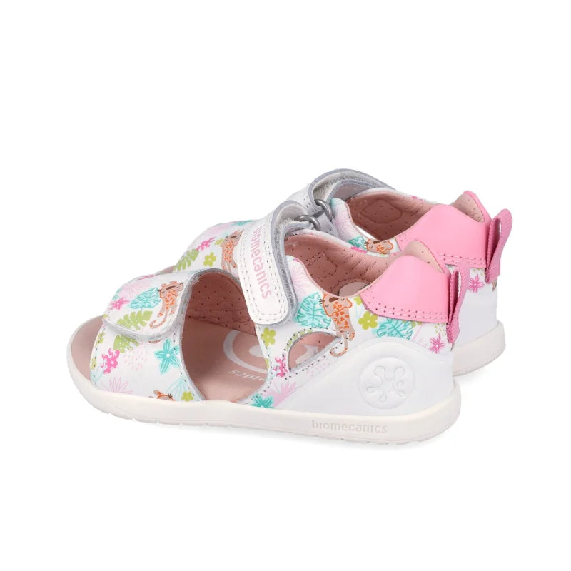 Biomecanics Biomecanics 262163-A Βρεφικά Πέδιλα Biogateo - Λευκά Tropical με Λεοπάρδαλη Πέδιλο Κορίτσι / Sandals Girl download_2_2a1eb4a5-09d6-46b8-8ce9-26111f411bed
