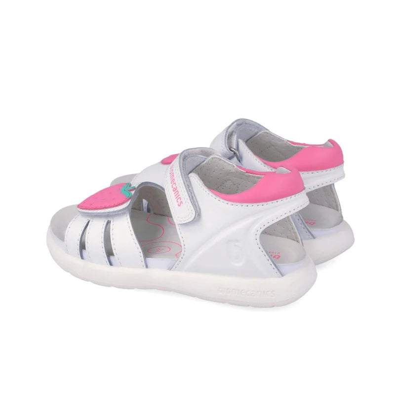 Biomecanics Biomecanics 262204-A Παιδικά Πέδιλα Bioevolution - Λευκά με Φράουλα Πέδιλο Κορίτσι / Sandals Girl download_2_6f0d6199-d735-4f83-b41d-8ac1ca71883e