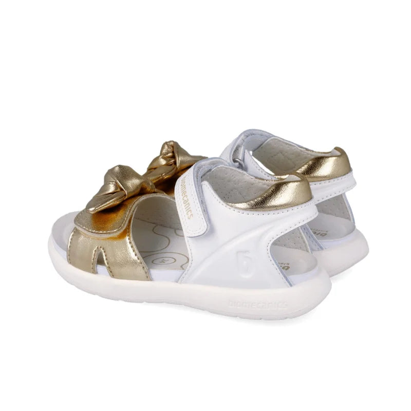 Biomecanics Biomecanics 262208-A Παιδικά Πέδιλα Bioevolution - Λευκά με Χρυσό Φιόγκο Πέδιλο Κορίτσι / Sandals Girl download_2_9d2d85c1-889d-4e83-960f-b59e26ecc254