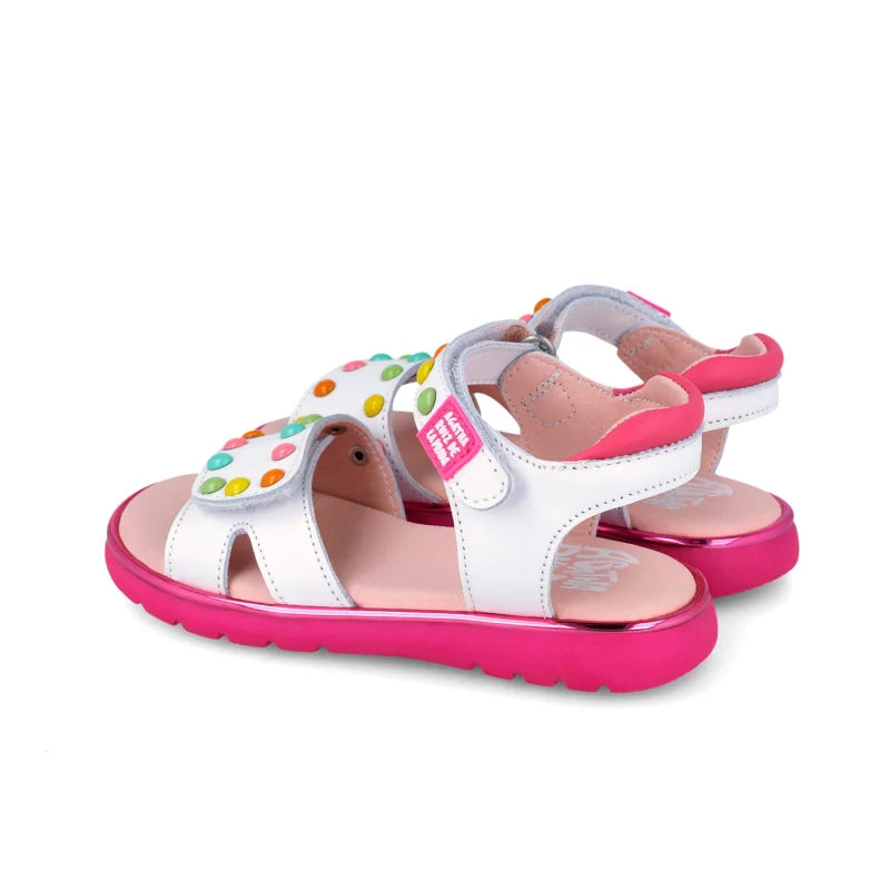 Αgatha Ruiz De La Prada Agatha Ruiz de la Prada 262963-B Παιδικά Πέδιλα - Λευκό με Πολύχρωμα Buttons Πέδιλο Κορίτσι / Sandals Girl download_2_9d9433c9-a603-4795-b03a-31483edb2c70