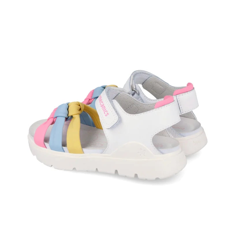 Biomecanics Biomecanics 262221-C Παιδικά Πέδιλα Bioevolution - Λευκά με Πολύχρωμους Κόμπους Πέδιλο Κορίτσι / Sandals Girl download_2_c0257296-c371-436c-95fb-82e7b28fc605