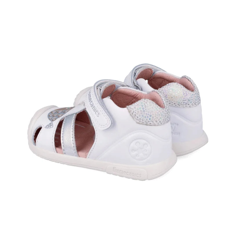Biomecanics Biomecanics 262108-C Βρεφικά Πέδιλα Biogateo - Λευκά με Ασημί Ψαράκι Πέδιλο Κορίτσι / Sandals Girl download_2_f20106bd-9bcc-463d-9581-b6d07db9c40c