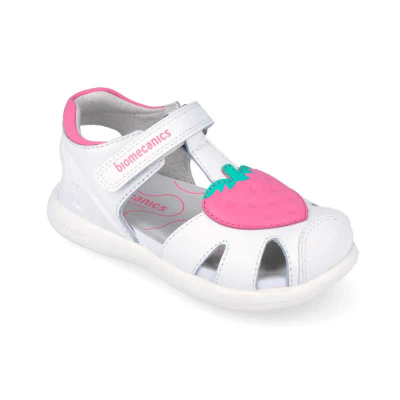 Biomecanics Biomecanics Παιδικά Πέδιλα 262201-A Bioevolution - Λευκά με Φράουλα Πέδιλο Κορίτσι / Sandals Girl download_3_6a78daa1-08d4-4ef1-8057-9c58de480933