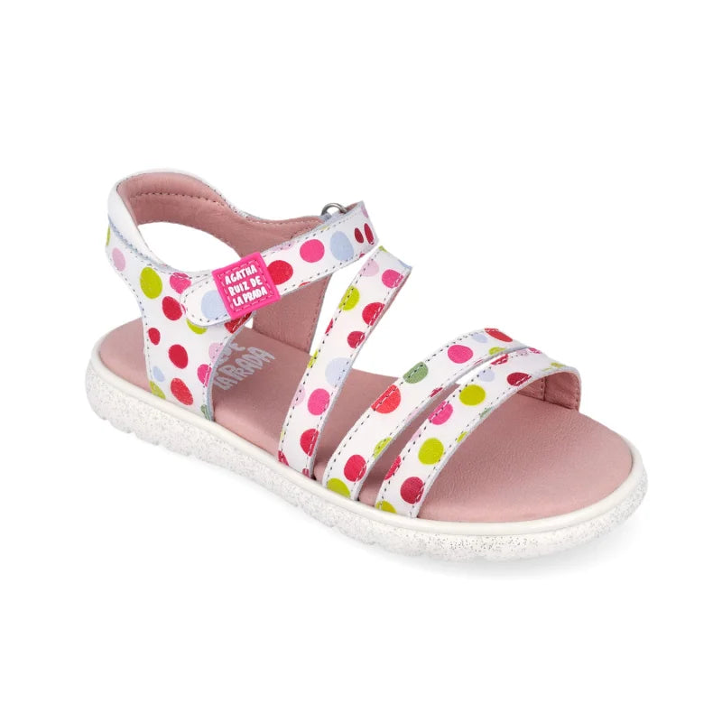 Αgatha Ruiz De La Prada Agatha Ruiz de la Prada 262962-B Παιδικά Πέδιλα - Λευκό με Πολύχρωμα Πουά & Glitter Πέδιλο Κορίτσι / Sandals Girl download_3_72f2bc7f-0240-4f70-b73d-7497a7a9cbc1