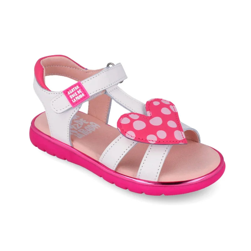 Αgatha Ruiz De La Prada Agatha Ruiz de la Prada 262961-B Παιδικά Πέδιλα - Λευκό με Φούξια Καρδιά Πέδιλο Κορίτσι / Sandals Girl download_3_78e00136-69ac-499a-8e6b-228e64e3ca53