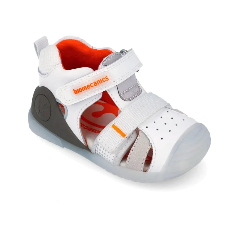 Biomecanics Biomecanics 262124-B Βρεφικά Πέδιλα Biogateo - Λευκά με Πορτοκαλί Πέδιλο Αγόρι / Sandals Boy download_3_841cc845-9774-4699-ac15-1cd70b687de3
