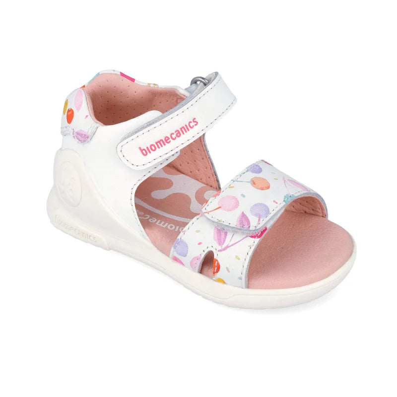 Biomecanics Biomecanics 262141-A Βρεφικά Πέδιλα Biogateo - Λευκά με Πολύχρωμα Λουλούδια Πέδιλο Κορίτσι / Sandals Girl download_3_d29ac816-800a-4b73-a560-56bcfa7b5cf9
