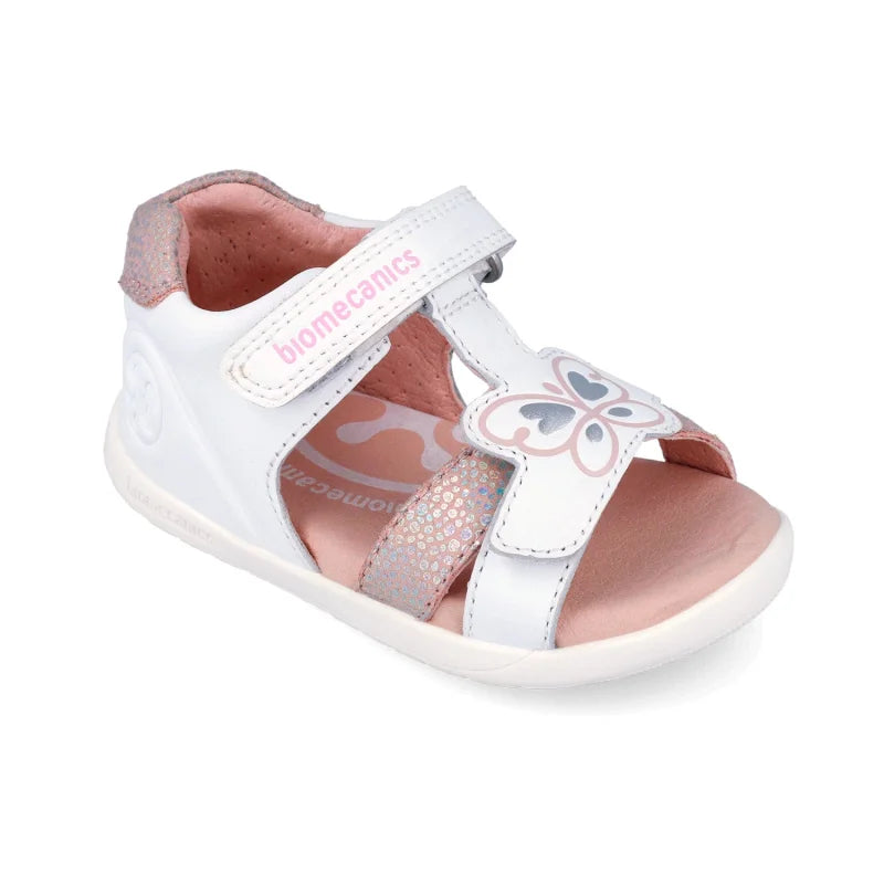 Biomecanics Biomecanics 262162-B Βρεφικά Πέδιλα Biogateo - Λευκό Ασημί με Πεταλούδα Πέδιλο Κορίτσι / Sandals Girl download_3_dffe0c39-3fa3-4893-af2e-fad9a539e43d