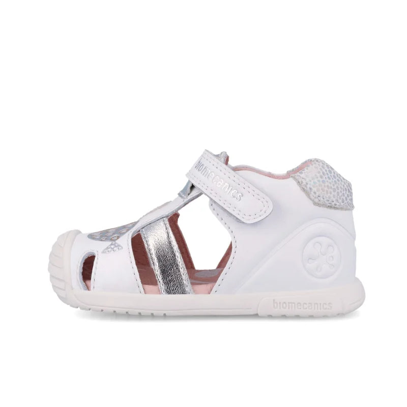 Biomecanics Biomecanics 262108-C Βρεφικά Πέδιλα Biogateo - Λευκά με Ασημί Ψαράκι Πέδιλο Κορίτσι / Sandals Girl download_4_14079402-9b6b-47ec-9c6d-c277d9934c7d