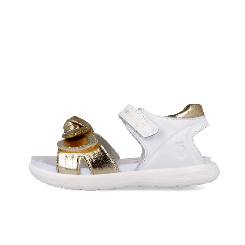 Biomecanics Biomecanics 262208-A Παιδικά Πέδιλα Bioevolution - Λευκά με Χρυσό Φιόγκο Πέδιλο Κορίτσι / Sandals Girl download_4_49c30fa4-c443-493e-b18f-e811cb54da2e