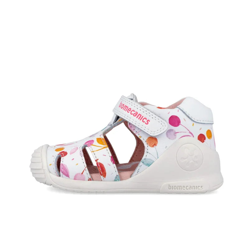 Biomecanics Biomecanics 262104-B050 Βρεφικά Πέδιλα Biogateo - Λευκά Floral Δερμάτινα Πέδιλο Κορίτσι / Sandals Girl download_4_61262557-7b99-464f-8771-66493e46d306