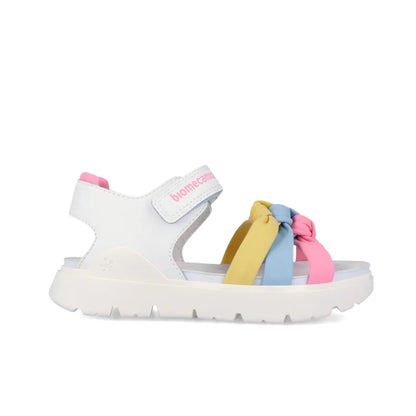 Biomecanics Biomecanics 262221-C Παιδικά Πέδιλα Bioevolution - Λευκά με Πολύχρωμους Κόμπους Πέδιλο Κορίτσι / Sandals Girl download_70eab945-3380-48e1-932b-dd34acc8462b