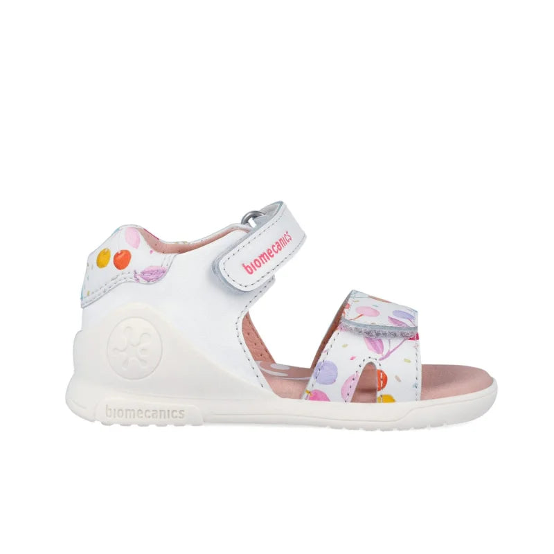Biomecanics Biomecanics 262141-A Βρεφικά Πέδιλα Biogateo - Λευκά με Πολύχρωμα Λουλούδια Πέδιλο Κορίτσι / Sandals Girl download_8dd2d30f-5c6b-4474-bbe9-d14b44be0da2